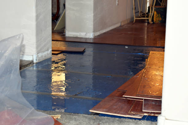 Professional Water Damage Restoration technician working in Gambier, OH